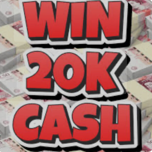Win £20,000 cash + up to £1000 cash in instant wins